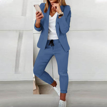 Slim Fit Soft Stretch Blazer Set