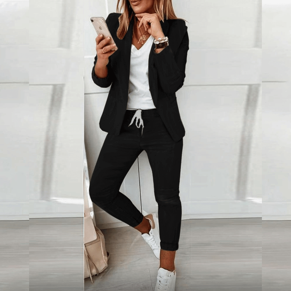Slim Fit Soft Stretch Blazer Set