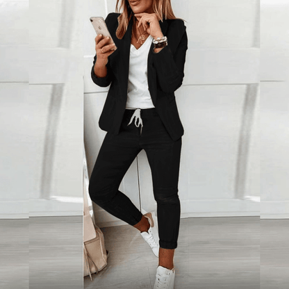 Slim Fit Soft Stretch Blazer Set