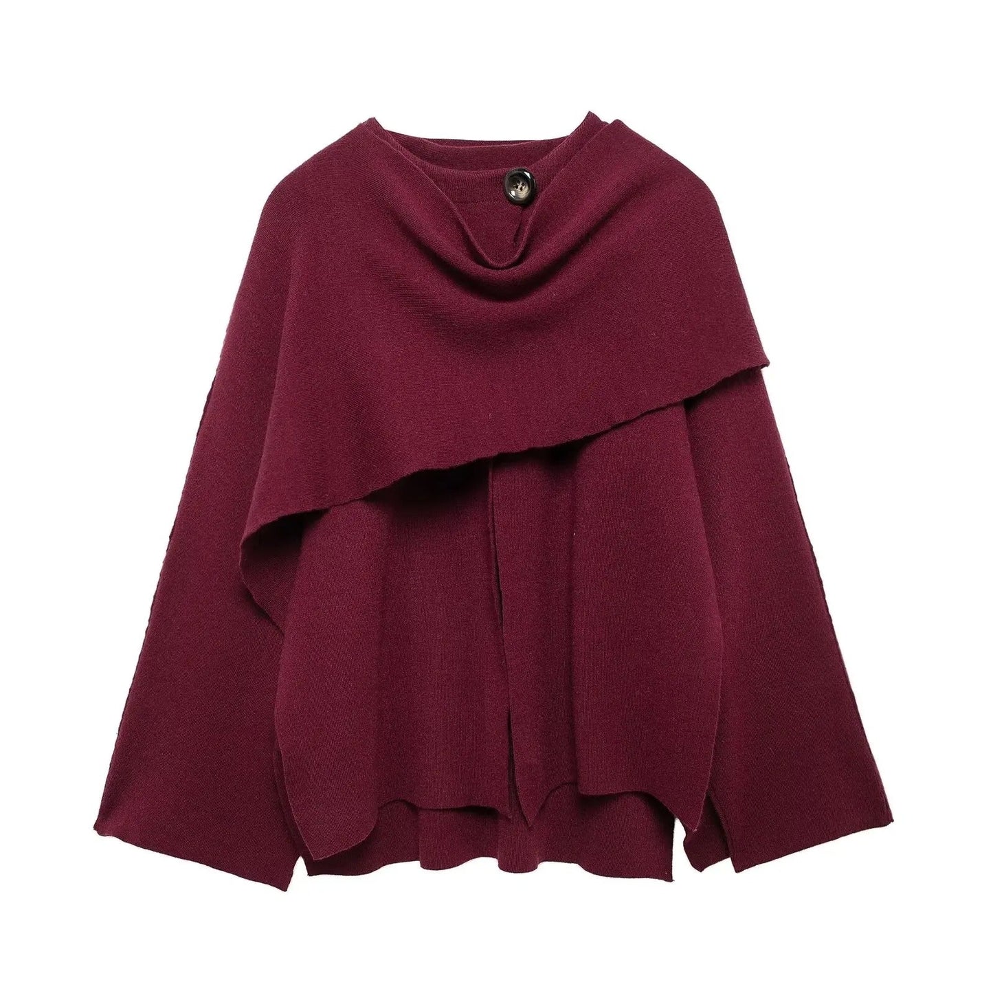 Soft Draped Cape Womens Coat