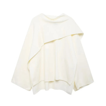 Soft Draped Cape Womens Coat