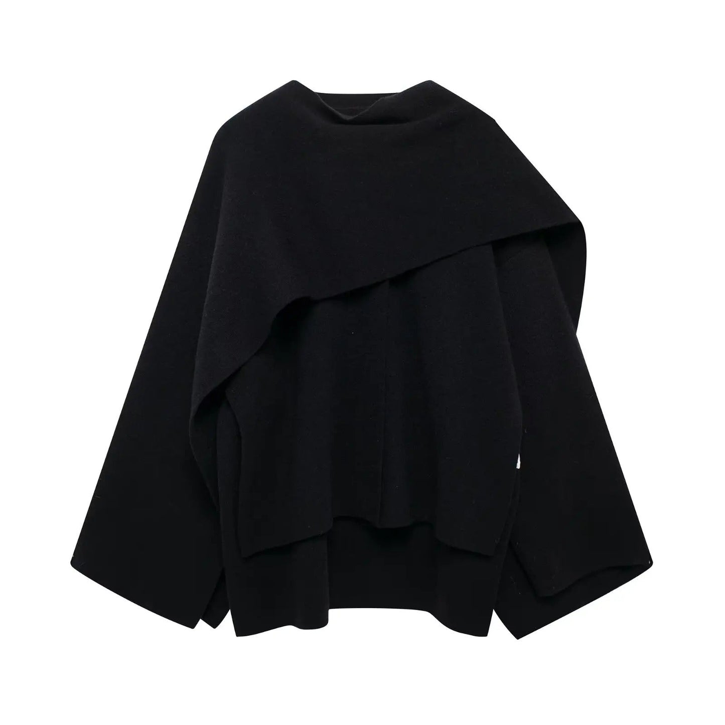 Soft Draped Cape Womens Coat