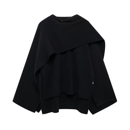 Soft Draped Cape Womens Coat