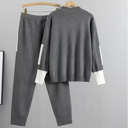 Soft Knit Contrast Detail Lounge Set
