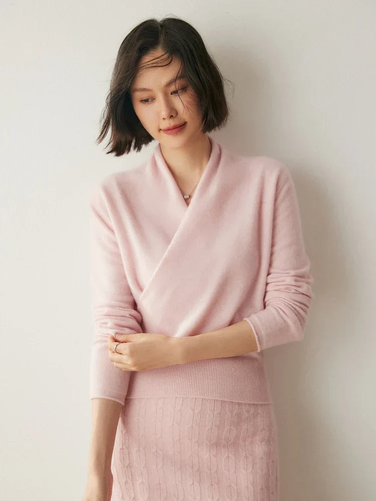 Soft Knit Crossover Women's Sweater