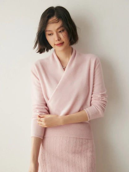 Soft Knit Crossover Women's Sweater
