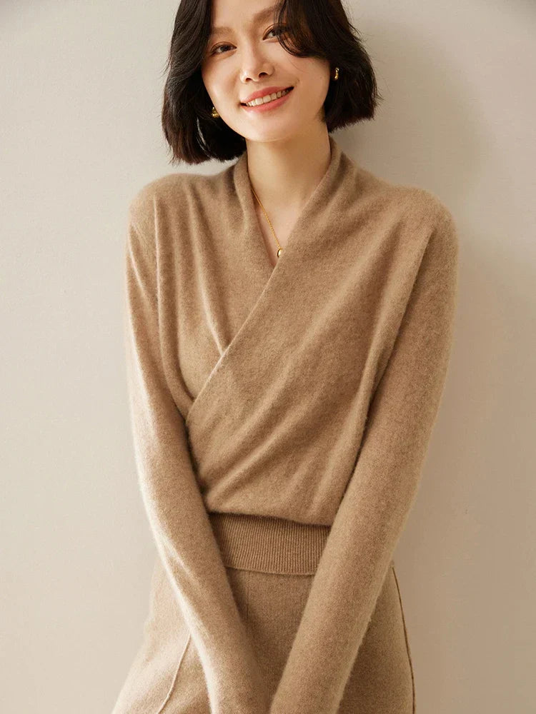 Soft Knit Crossover Women's Sweater