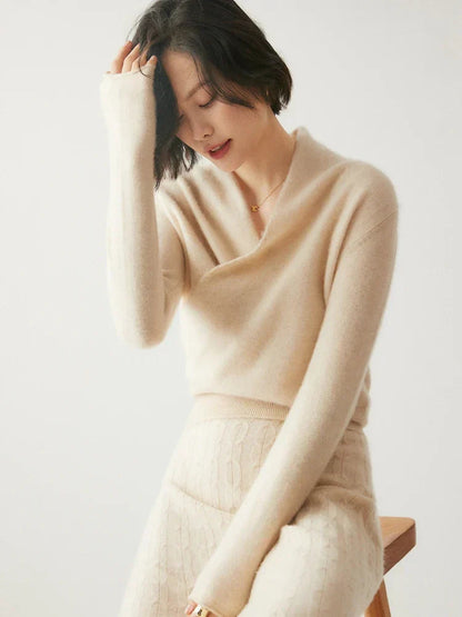 Soft Knit Crossover Women's Sweater