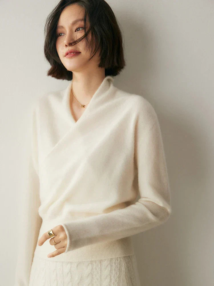 Soft Knit Crossover Women's Sweater