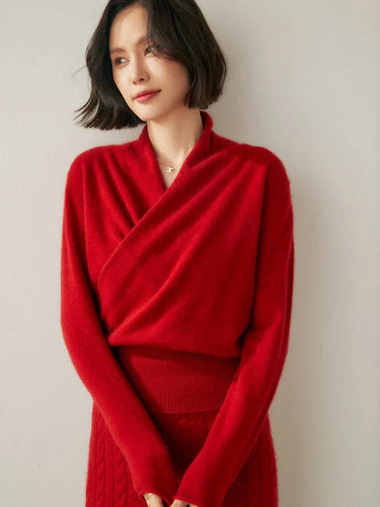 Soft Knit Crossover Women's Sweater