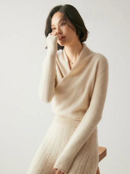 Soft Knit Crossover Women's Sweater