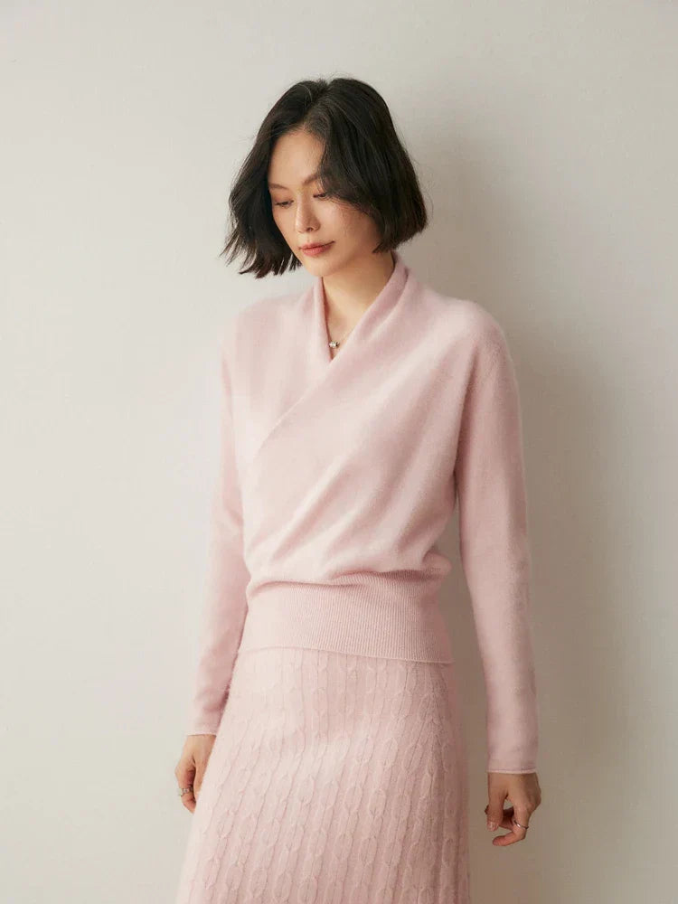 Soft Knit Crossover Women's Sweater