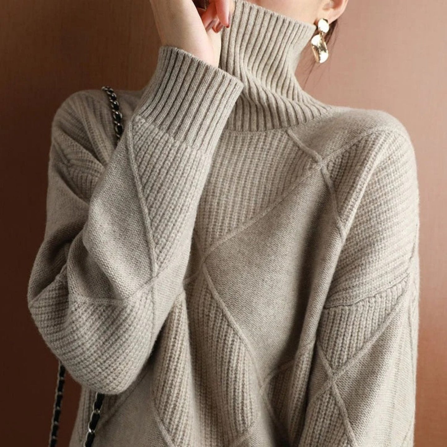 Soft Knit Turtleneck Sweater