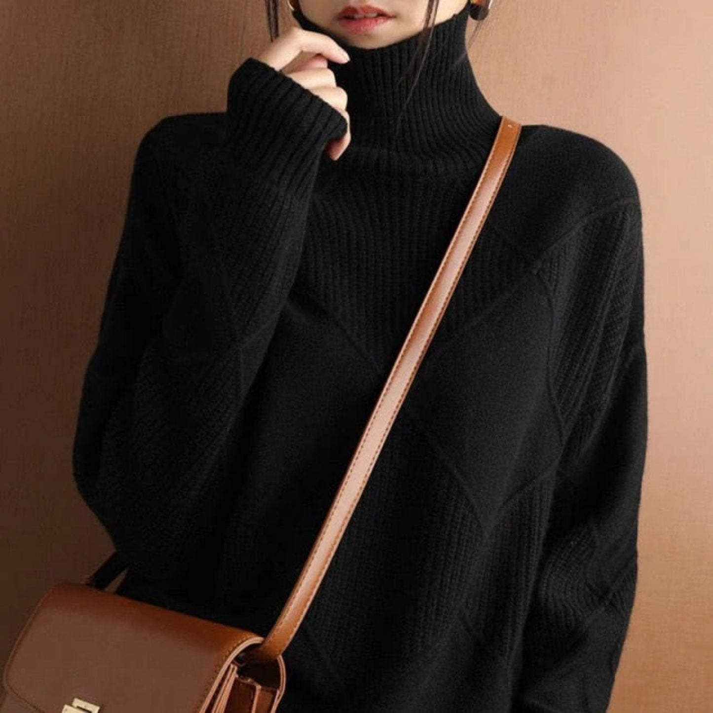 Soft Knit Turtleneck Sweater