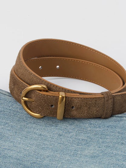 Soft Leather Buckle Belt