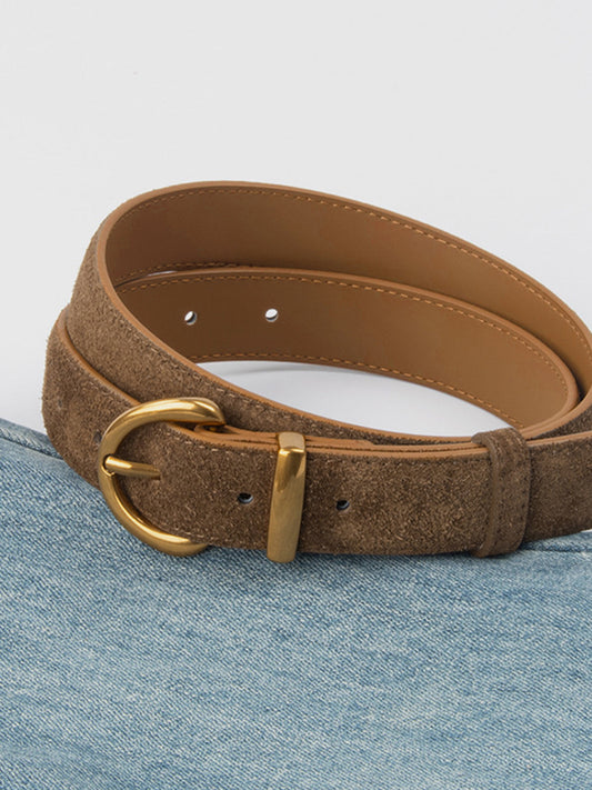 Soft Leather Buckle Belt