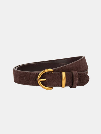 Soft Leather Buckle Belt