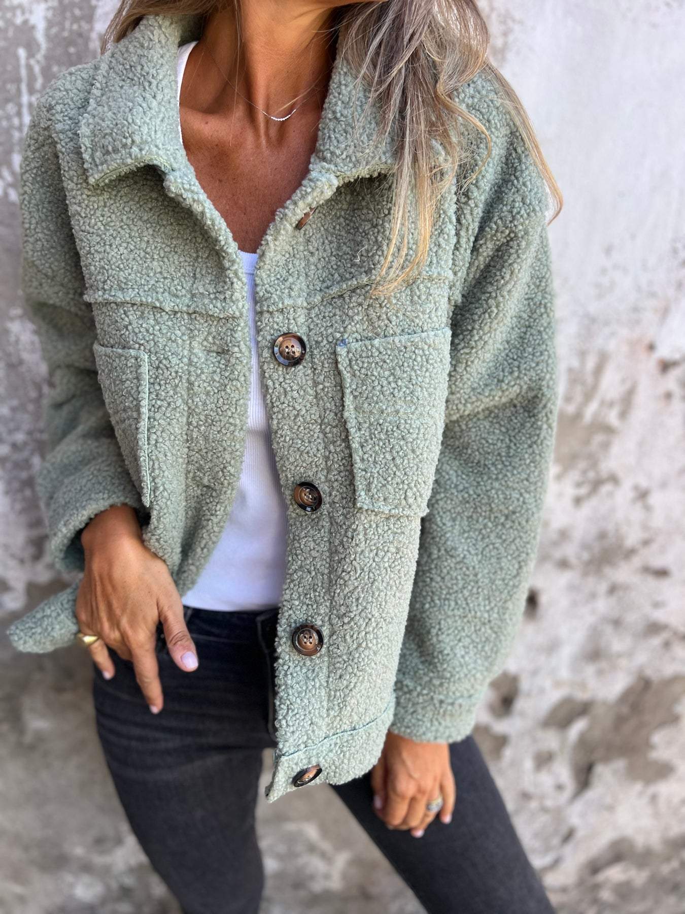 Soft Lined Classic Collar Jacket