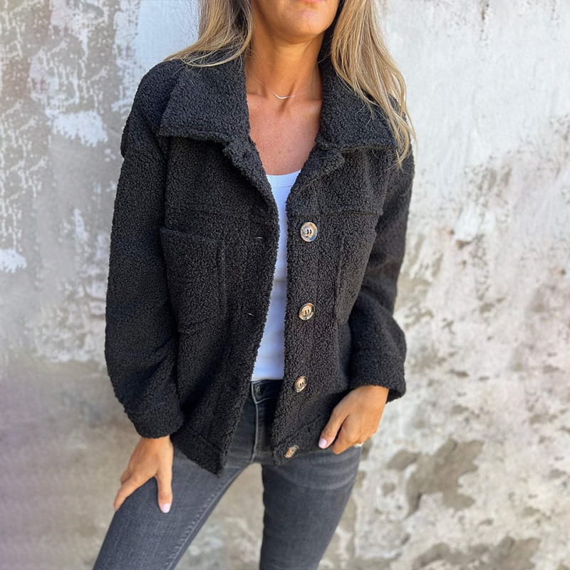 Soft Lined Classic Collar Jacket