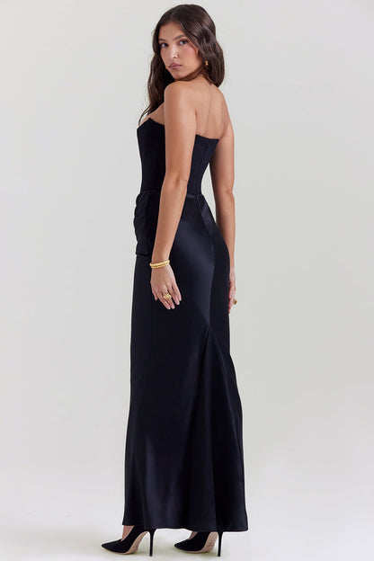 Strapless Lightweight White Maxi Dress