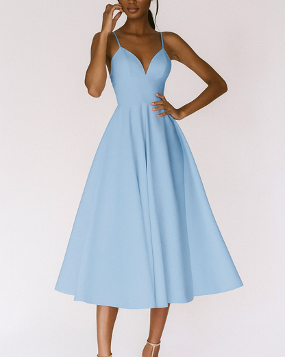 Strappy Midi Formal Dress for Weddings