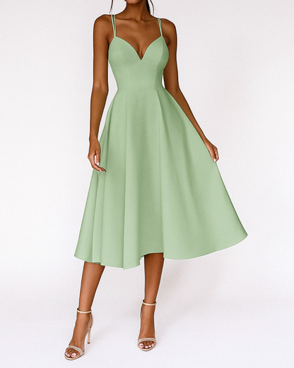Strappy Midi Formal Dress for Weddings