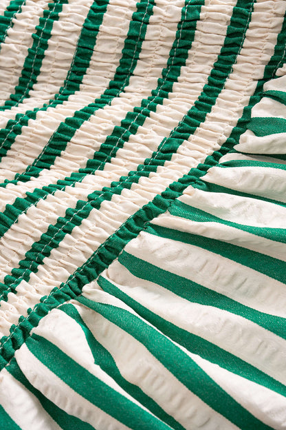 Striped Strapless Mini Dress