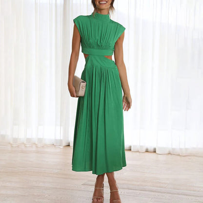 Structured Cut-Out Midi Dress