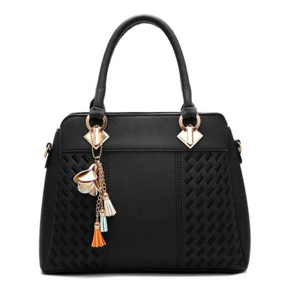 Structured Synthetic Leather Handbag