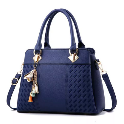 Structured Synthetic Leather Handbag