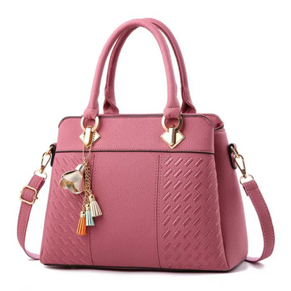 Structured Synthetic Leather Handbag