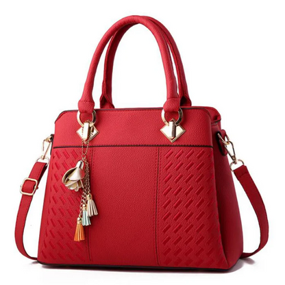 Structured Synthetic Leather Handbag