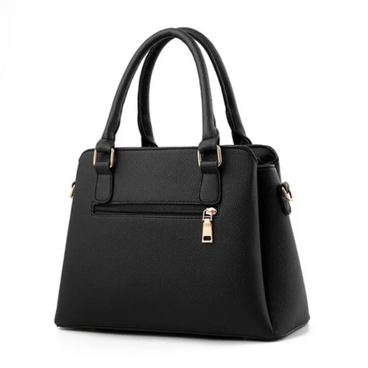 Structured Synthetic Leather Handbag