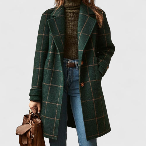 Structured Wool Blend Winter Coat