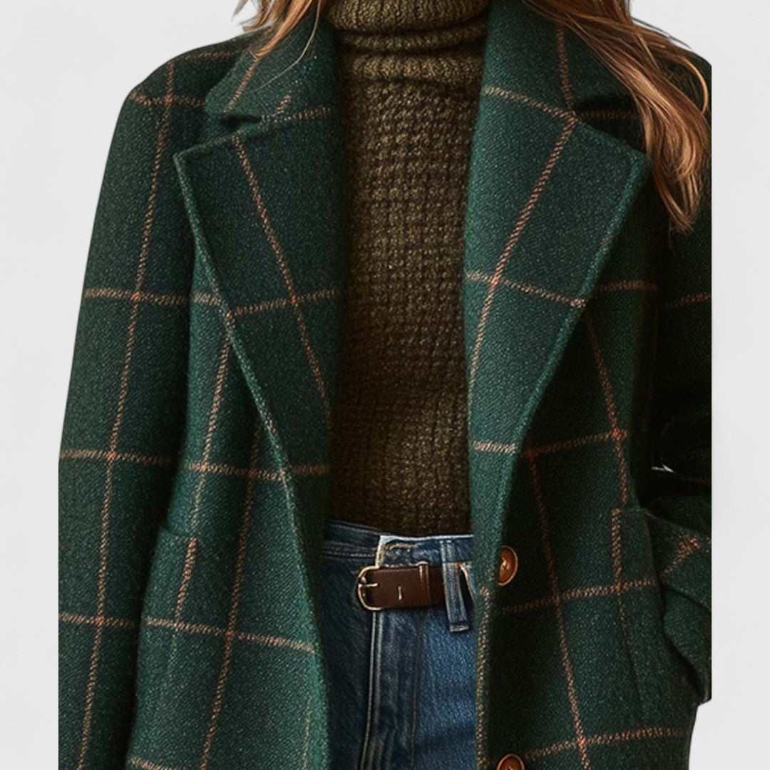 Structured Wool Blend Winter Coat
