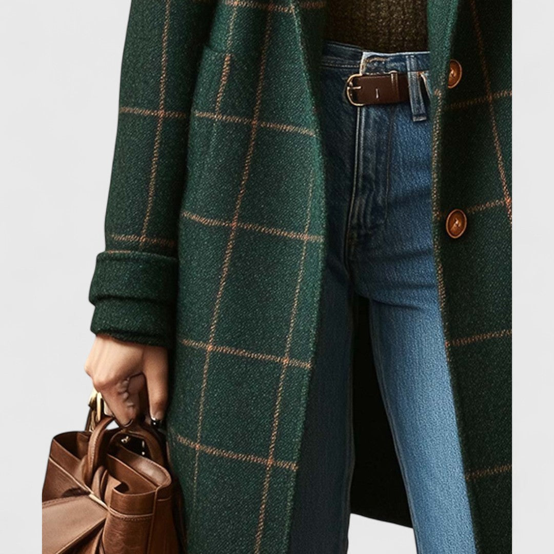 Structured Wool Blend Winter Coat