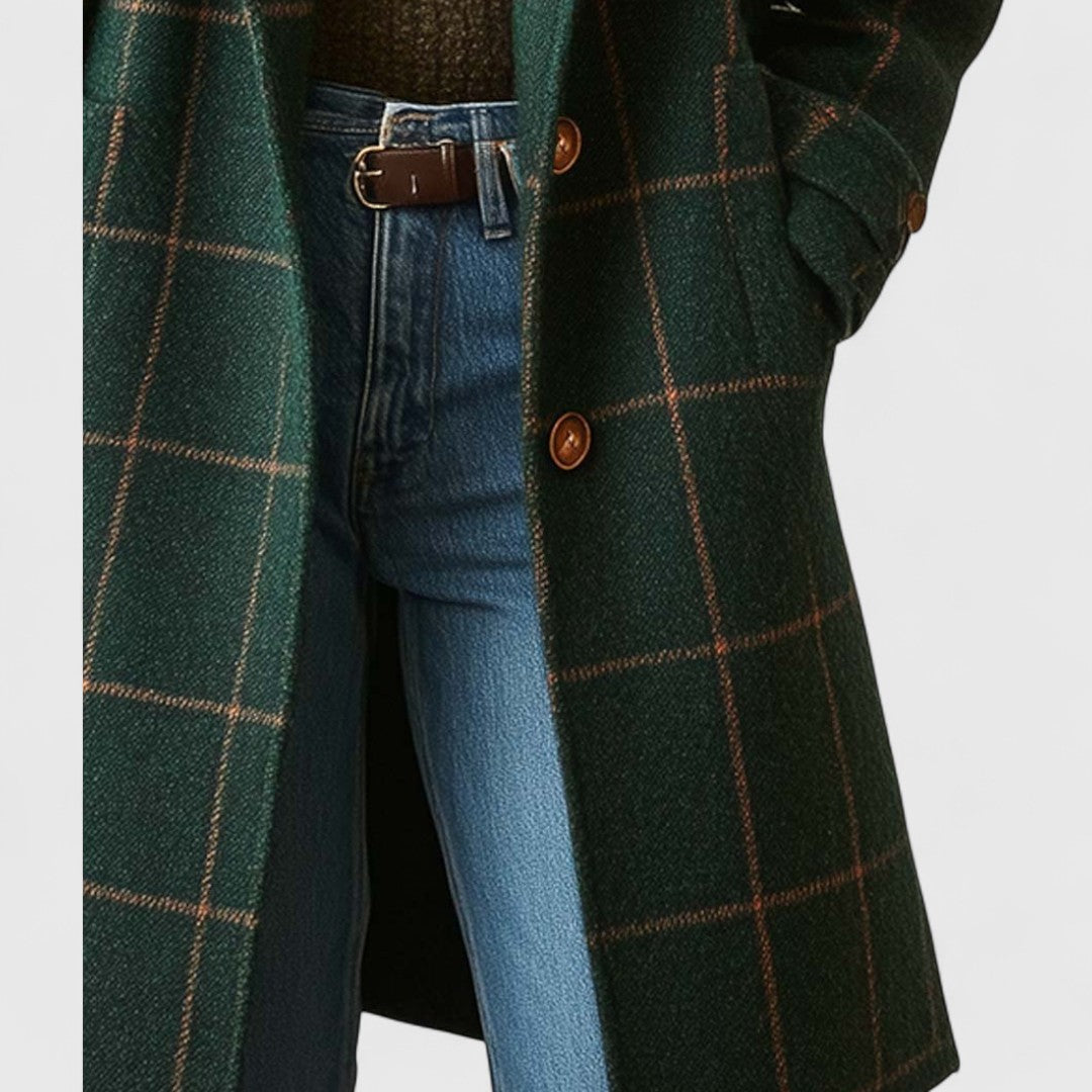 Structured Wool Blend Winter Coat