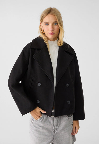 Structured Zip Closure Winter Coat