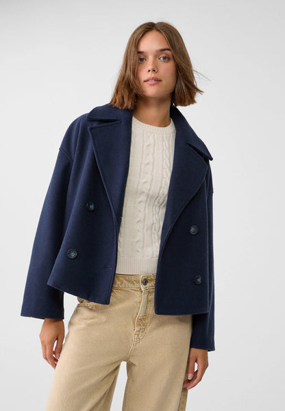 Structured Zip Closure Winter Coat