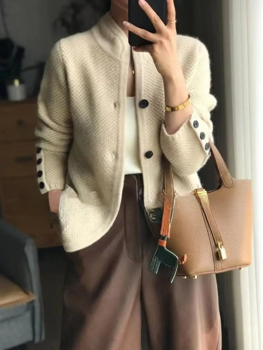 Textured Knit Button Front Cardigan