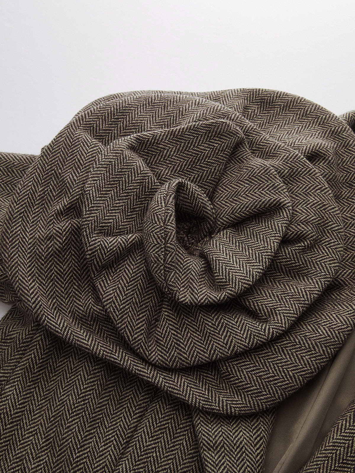 Tweed Blazer With 3D Flower Detail