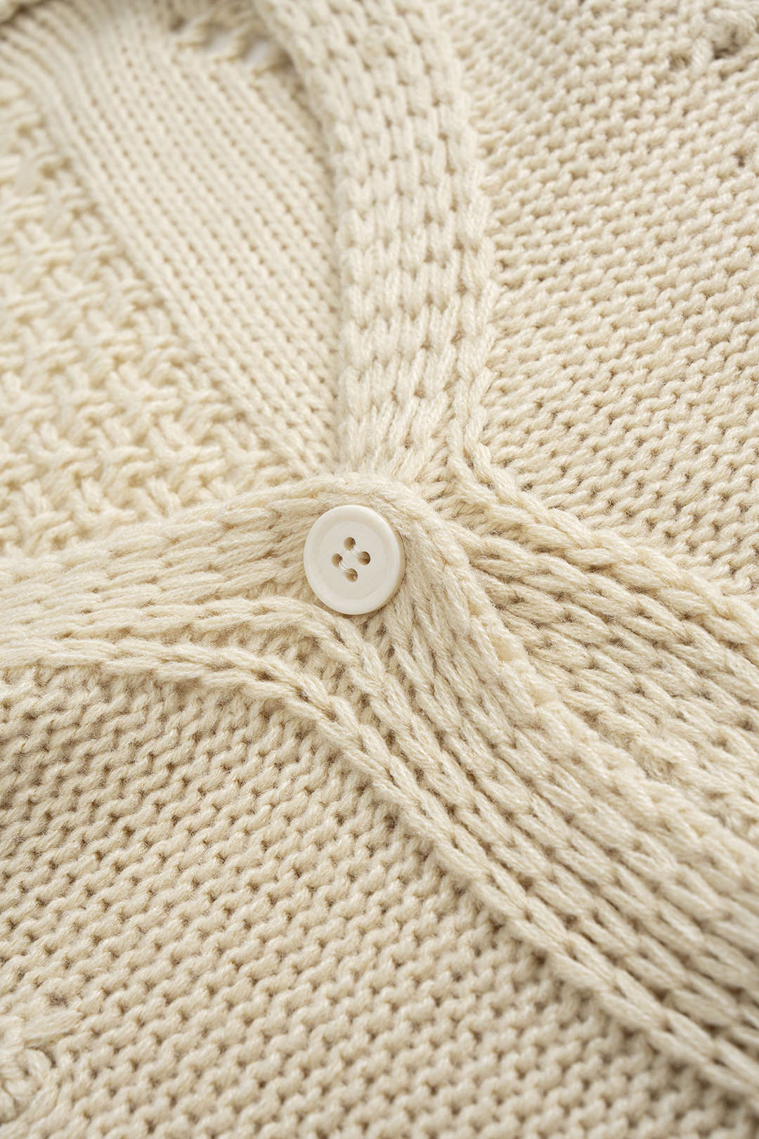 V-Neck Cut Out Knit Cardigan