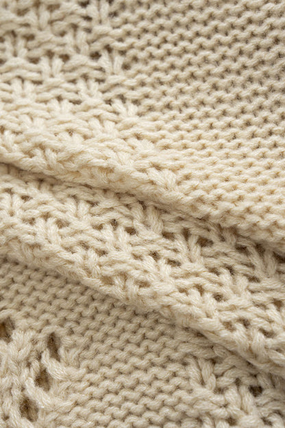 V-Neck Cut Out Knit Cardigan