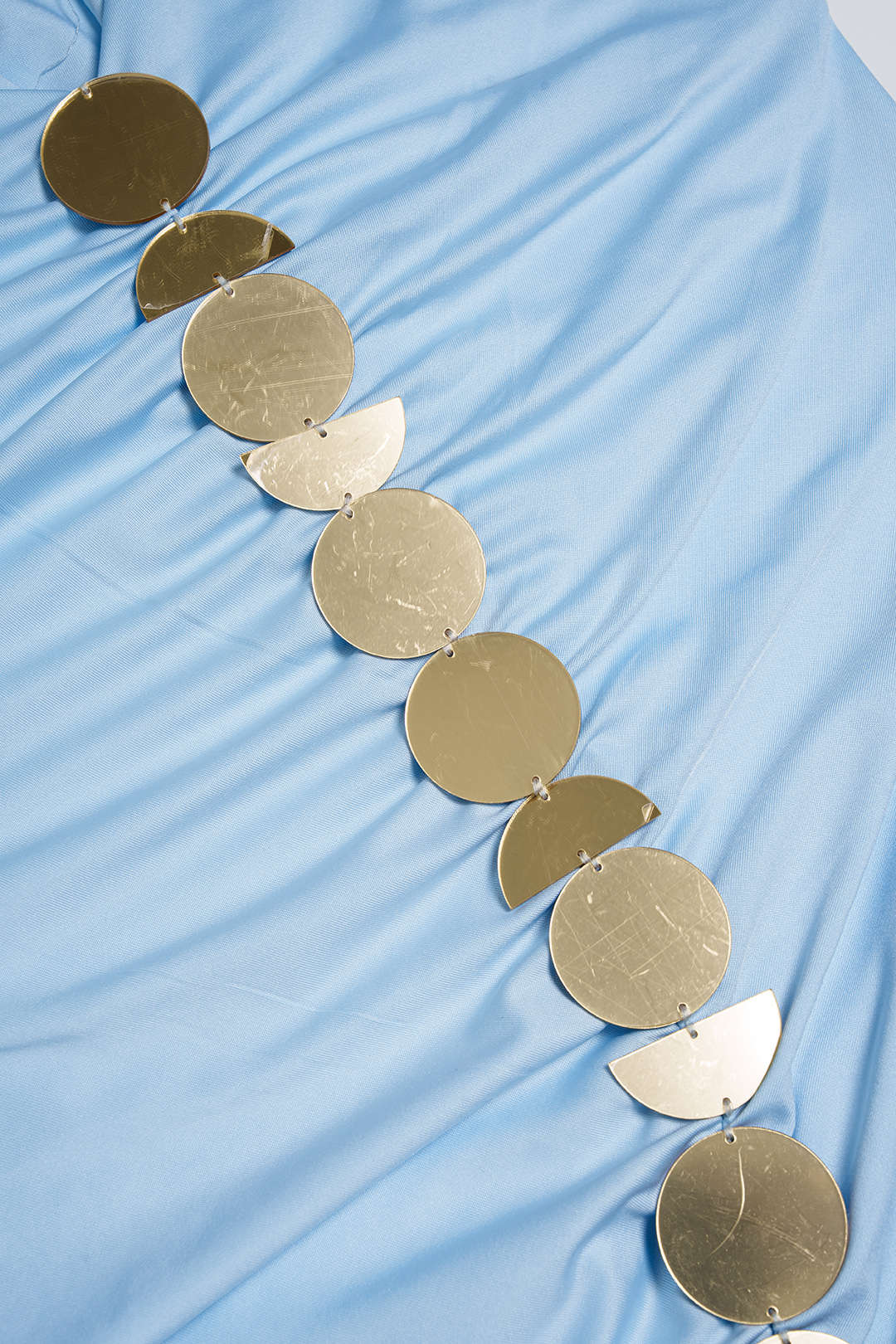 V-Neck Ruched Midi Dress