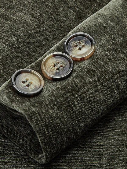 Velvet Long Sleeve Blazer