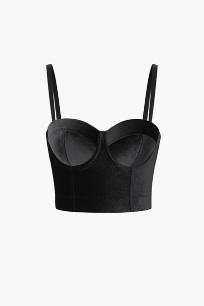 Velvet Sweetheart Cami Top for Women