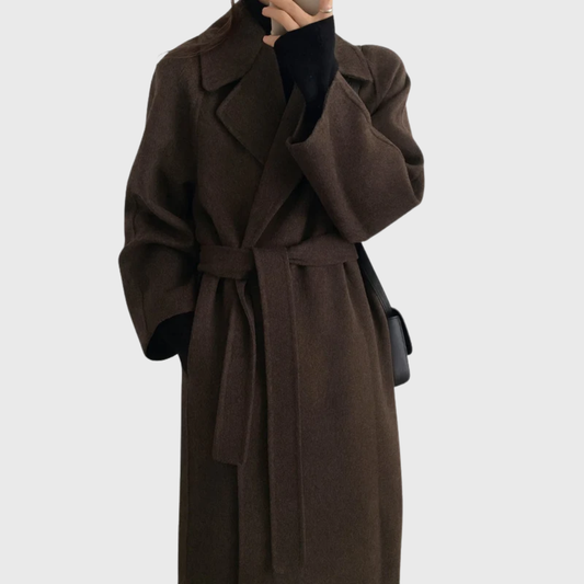 Wool Blend Tailored Overcoat