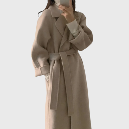 Wool Blend Tailored Overcoat