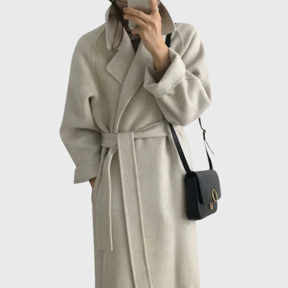 Wool Blend Tailored Overcoat