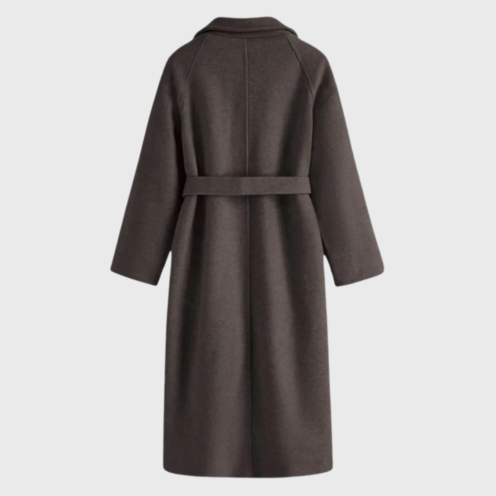 Wool Blend Tailored Overcoat